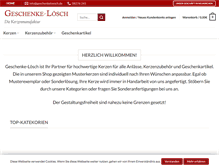 Tablet Screenshot of geschenkeloesch.de